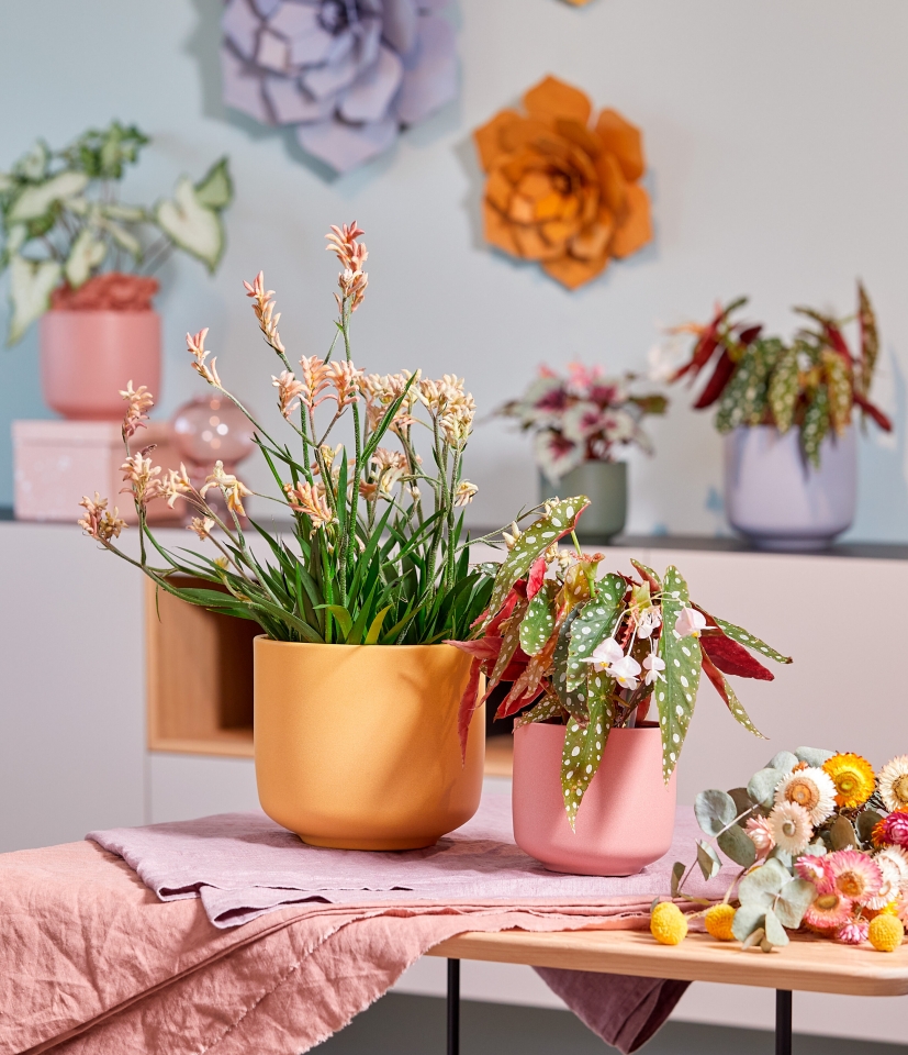 Keramický květináč Bari 16 cm mauve