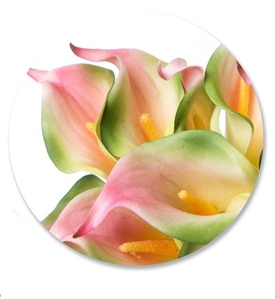 Umělá kytice kal 35 cm, fialová