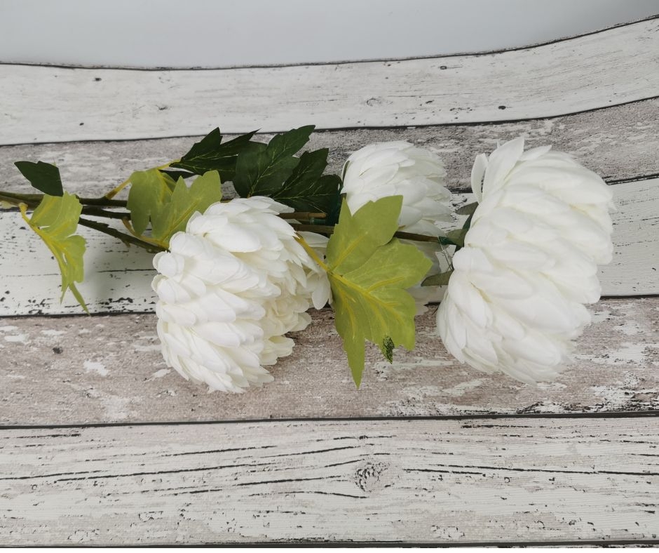 Chryzantéma bílá 87 cm