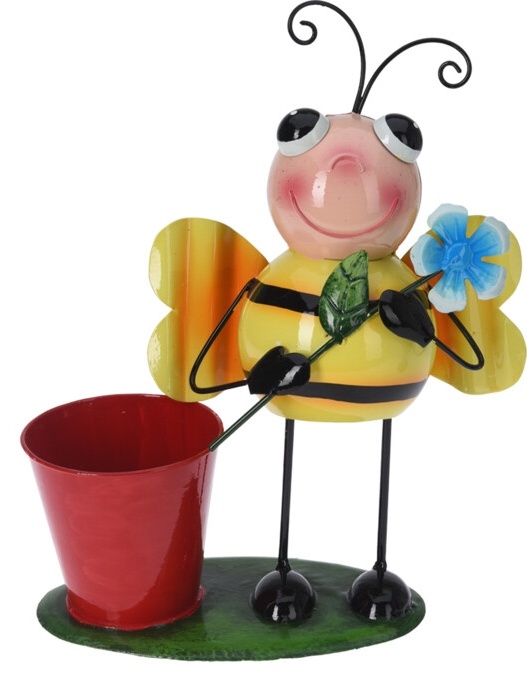 Plechový květináč čmelák
