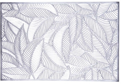 Prostírání Leaf 45x30 cm stříbrné