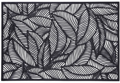 Prostírání Leaf 45x30 cm černé