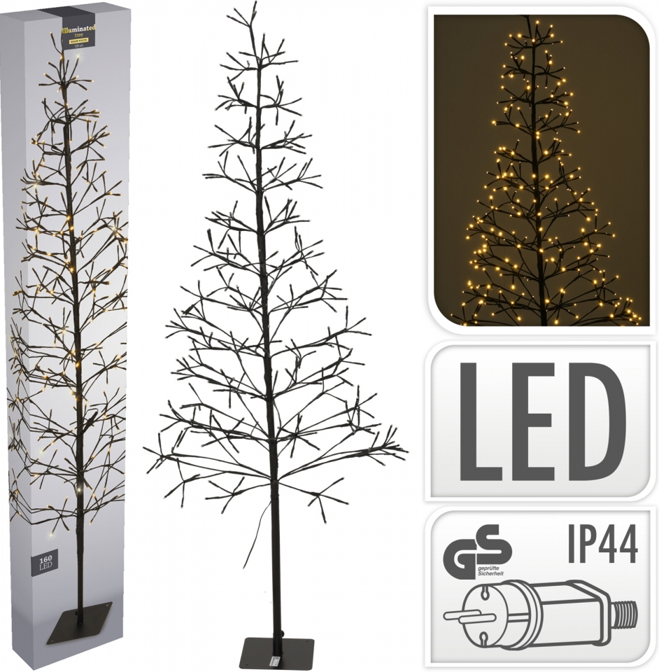 Dekorativní svítící strom 150 cm, 280 LED teplá bílá