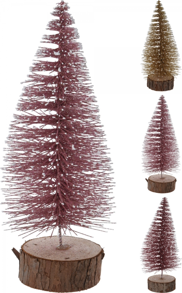 Umělý vánoční stromeček 25x6 cm, mix barev