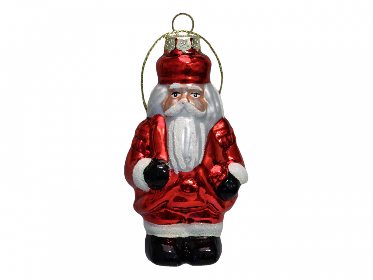 Skleněná figurka Santa 9 cm