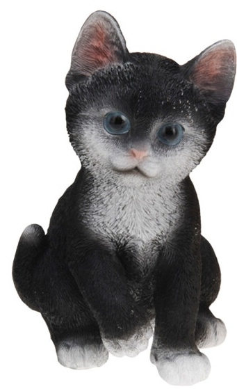 Černá kočka dekorace 19,5x13,5x11,5 cm