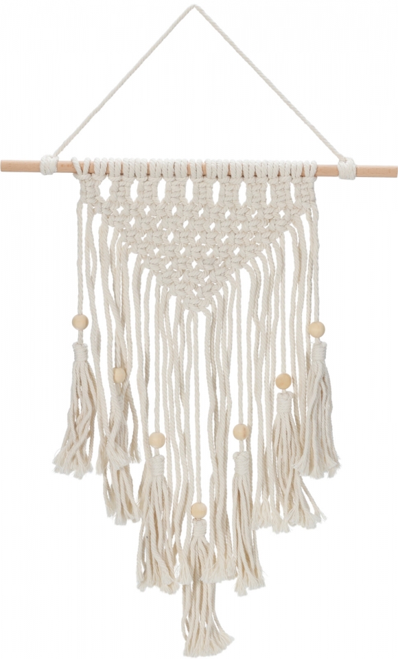 Macramé závěsná dekorace na stěnu 48x37 cm