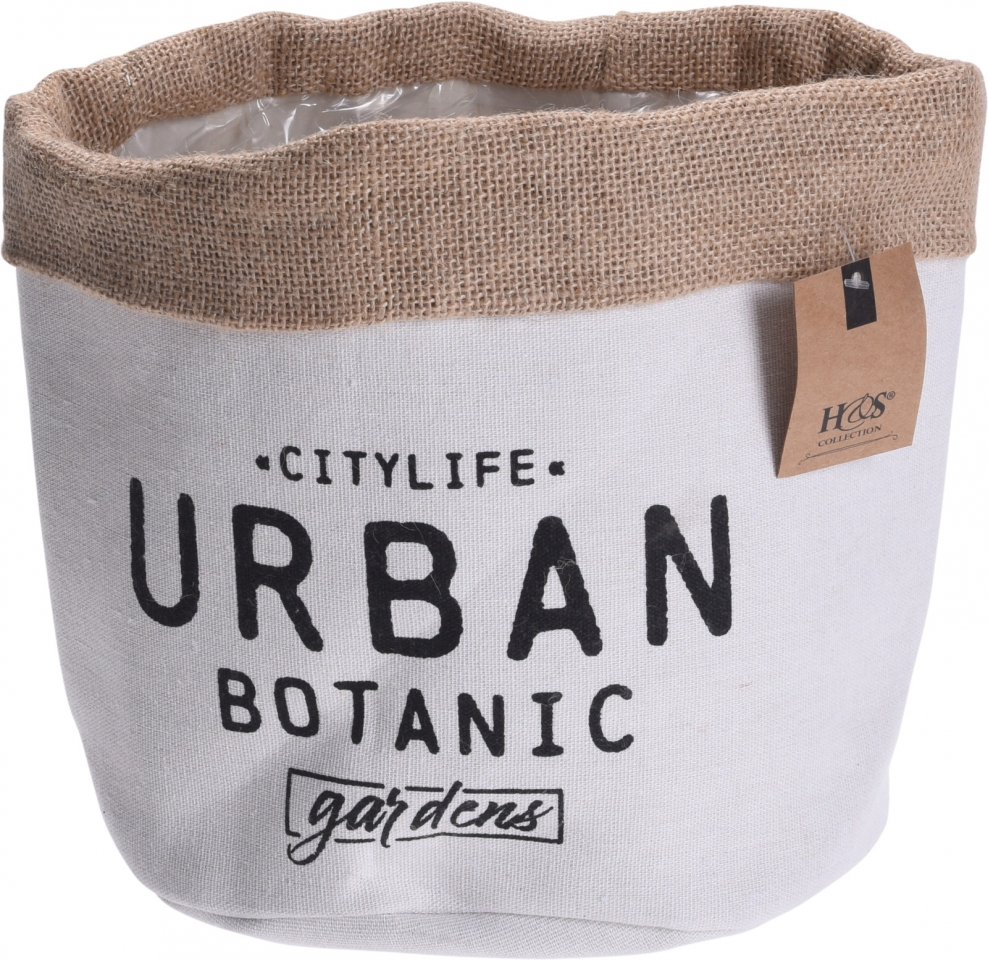 Textilní květináč Urban botanic 21x21 cm