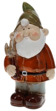 Porcelánový trpaslík zelený 27,5x14,5x10,5 cm