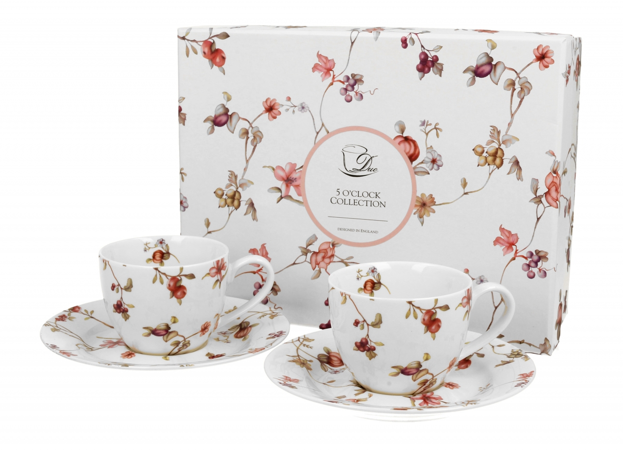 Porcelánový hrnek espesso s podtalířkem Safa 110 ml, sada 2 ks v dárkovém boxu
