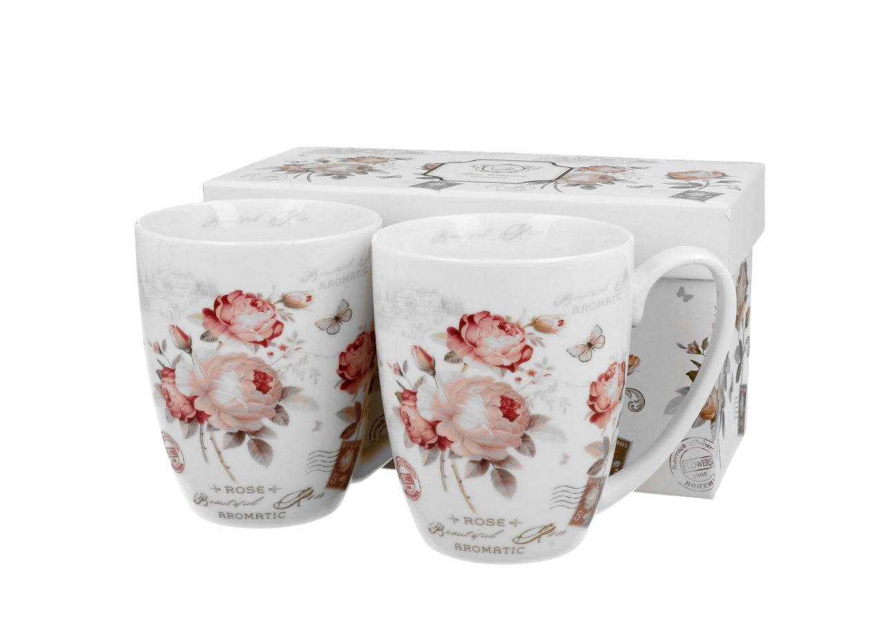 Porcelánový hrnek Secession 350 ml, sada 2 ks v dárkovém boxu