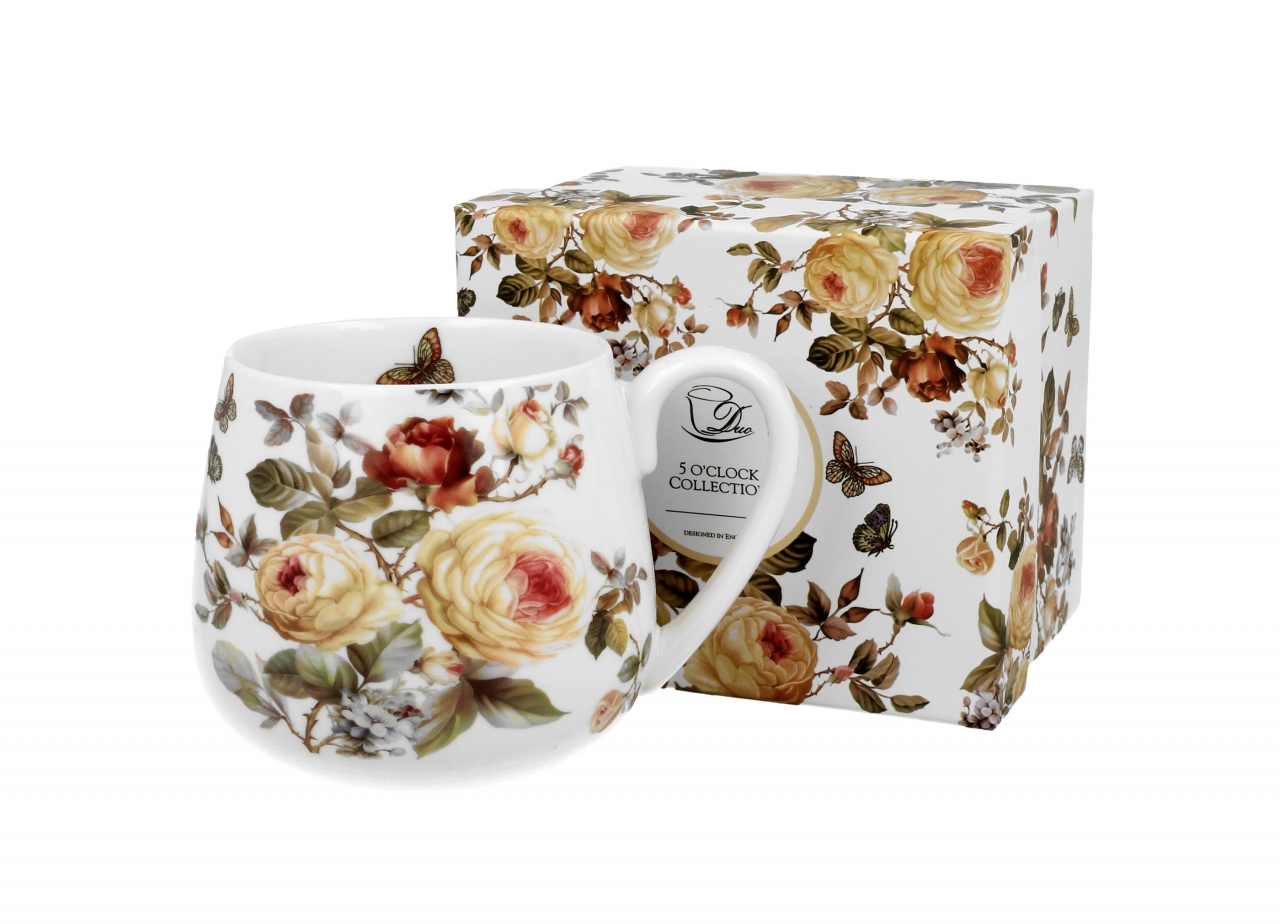 Porcelánový hrnek buclák Zahra 430 ml v dárkovém boxu