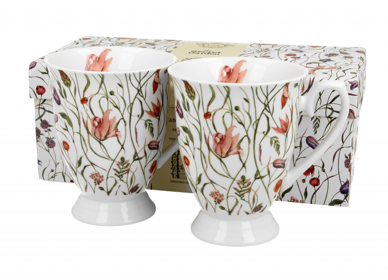 Porcelánový hrnek Flower meadow 300 ml, sada 2 ks v dárkové krabičce