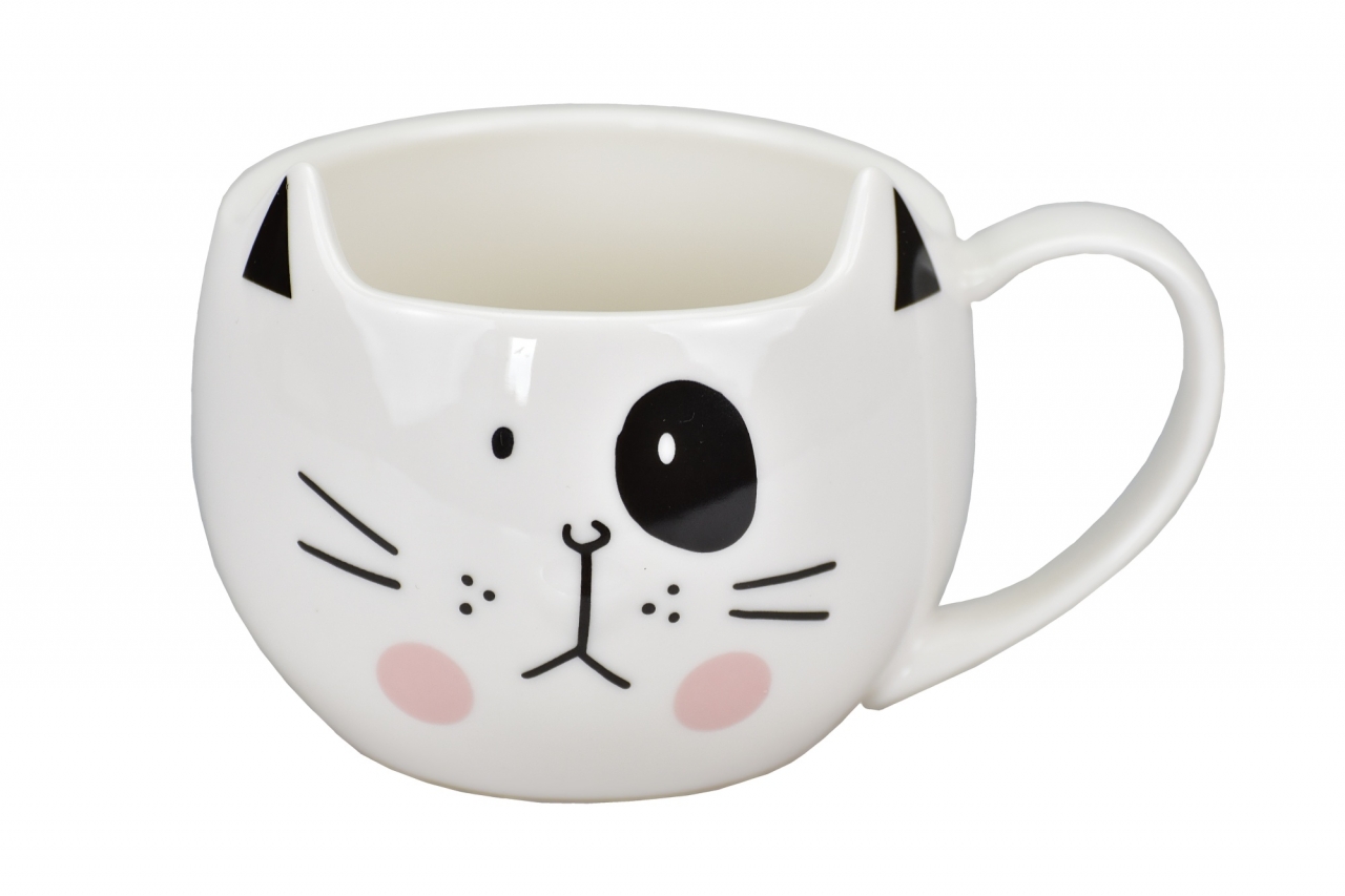 Porcelánový hrnek kočka černoočko 300 ml
