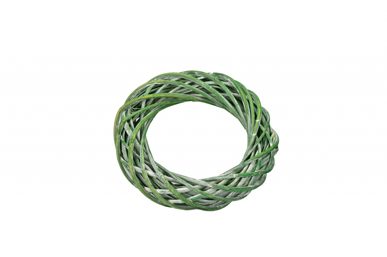Proutěný věnec 20 cm zelený