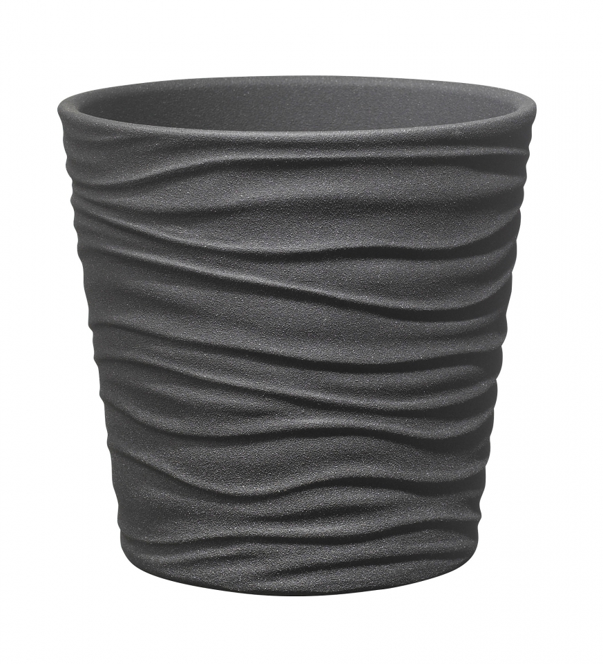 Keramický květináč Sonora 13 cm antracit