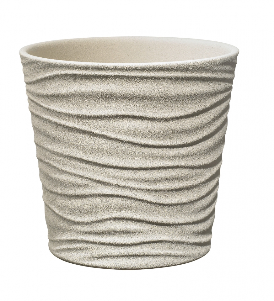 Keramický květináč Sonora 10 cm béžový