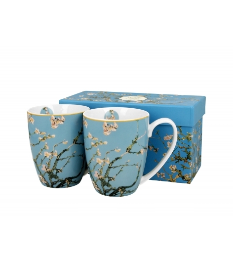 Porcelánový hrnek Almond Blossom inspired by Van Gogh 380 ml, sada 2 ks v dárkové krabičce
