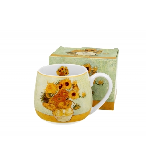 Porcelánový hrnek Sunflowers inspired by Van Gogh 430 ml v dárkovém boxu