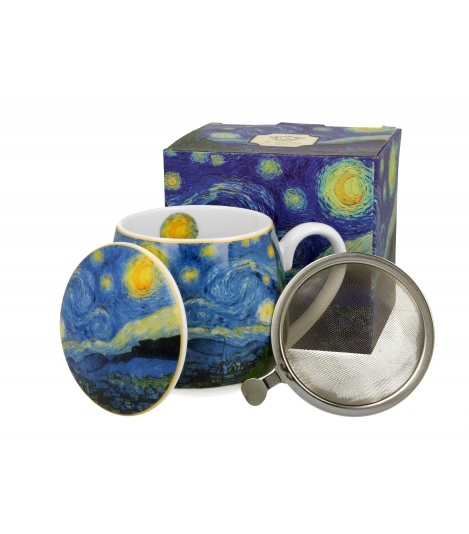 Porcelánový hrnek byliňák Starry Night inspired by Van Gogh 430 ml v dárkovém boxu