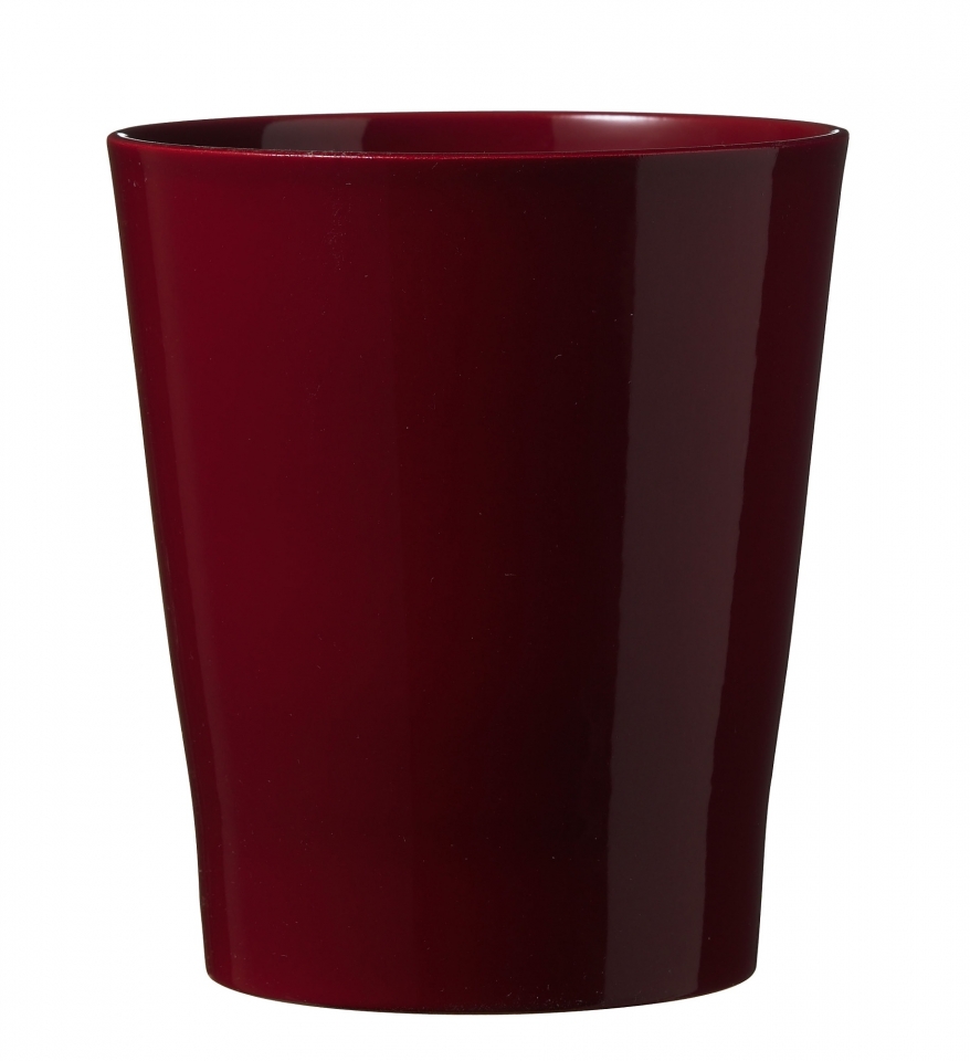 Keramický květináč na orchideje Merina Candy 8x7 cm vínový lesklý