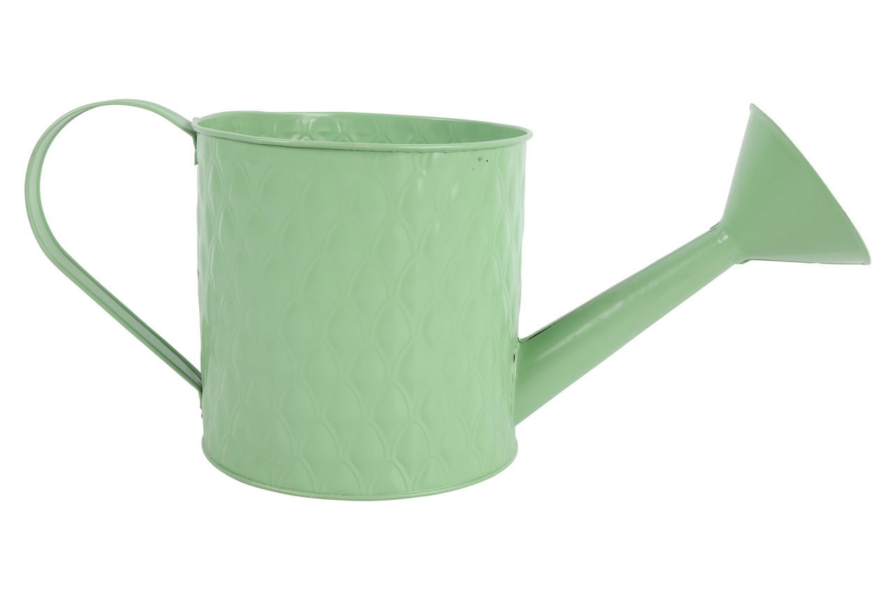 Plechový květináč Sannah L zelený 34x15x15 cm