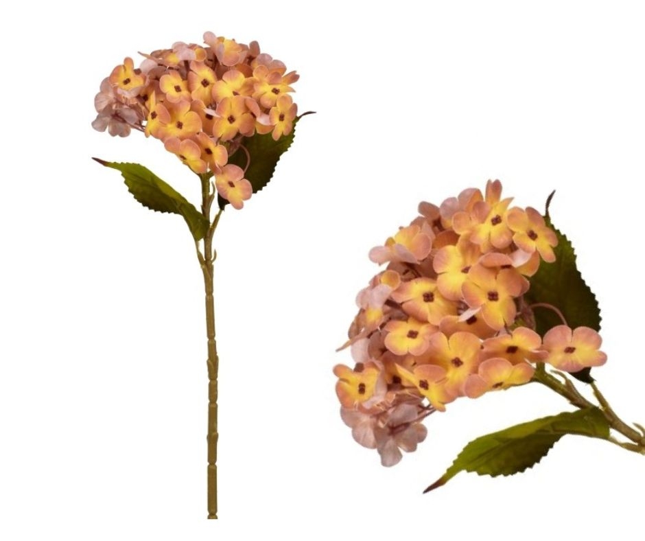 Umělá hortenzie žlutá 45 cm