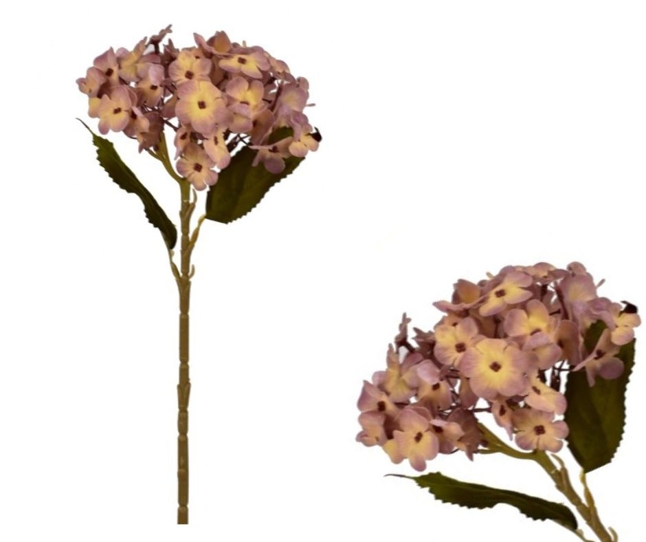 Umělá hortenzie tmavě žlutá 45 cm