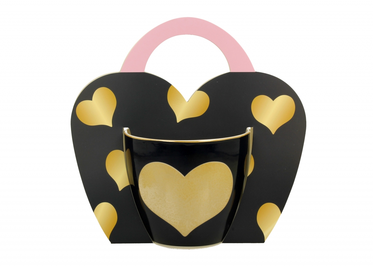 Porcelánový hrnek Big Heart 460 ml v dárkové taštičce