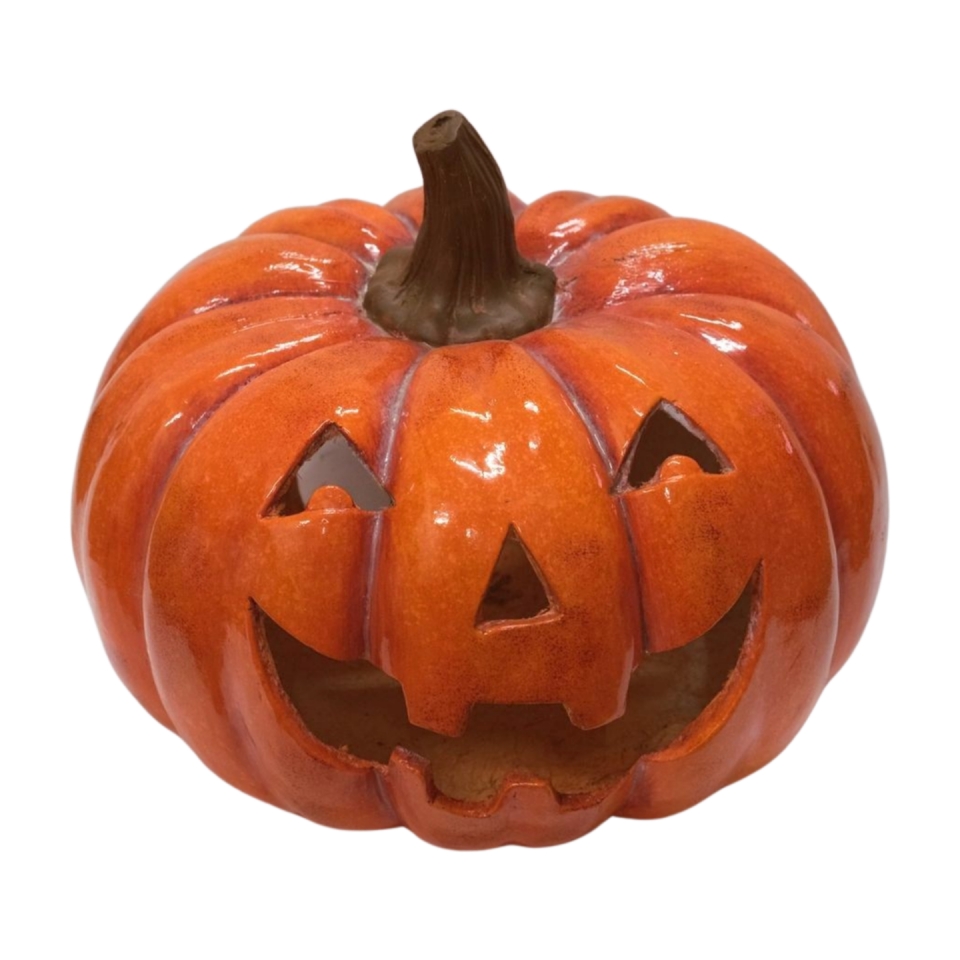 Polyresinová oranžová dýně 38,2 cm