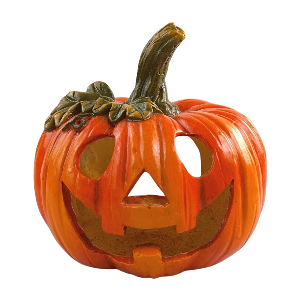 Polyresinová dýně na čajovou svíčku 23,4 cm