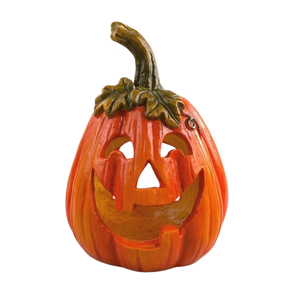 Polyresinová dýně na čajovou svíčku 29,2 cm