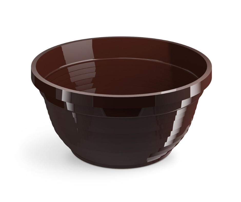 Plastová mísa Anita hnědá, 350 mm