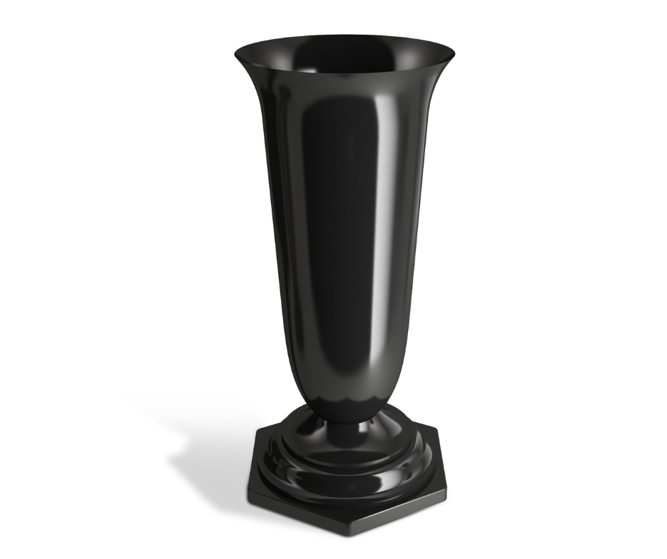 Plastová váza černá 150 mm