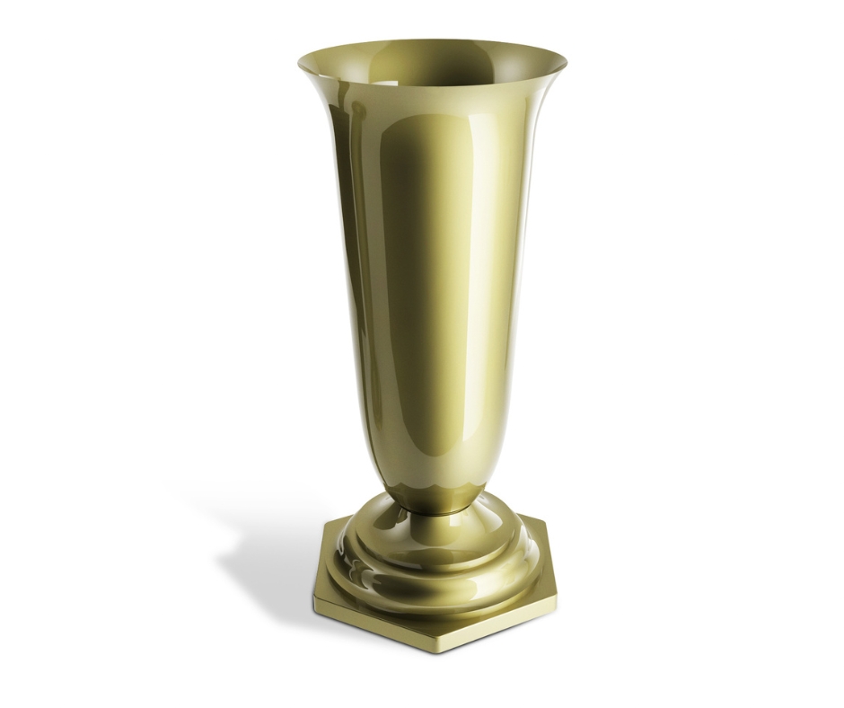 Plastová váza zlatá 150 mm