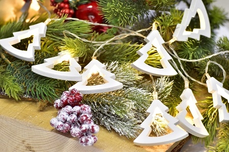 Světelná girlanda stromeček 10xLED