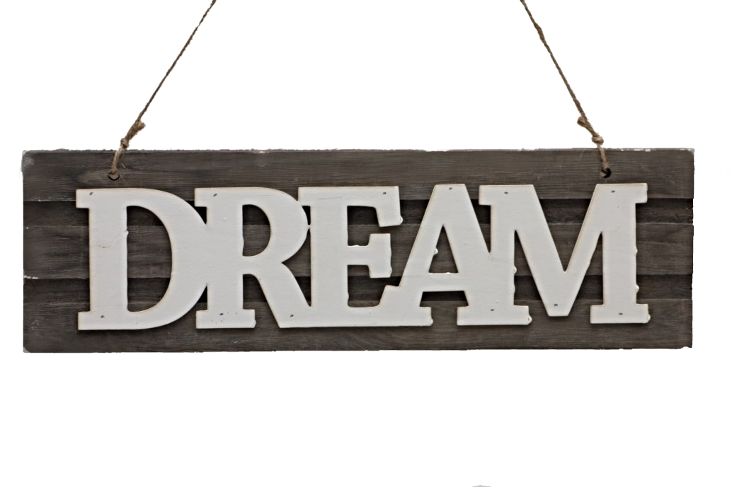 Dřevěná cedulka DREAM