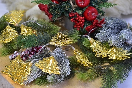 Vánoční osvětlení - stromeček 160 cm, zlatý