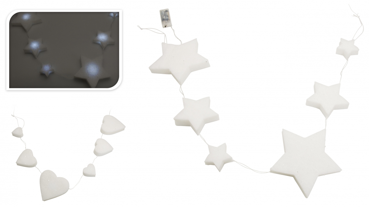 Světelný řetěz 6 x LED molitanový