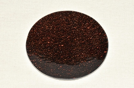 Skleněný tác 15 cm, hnědý mražený