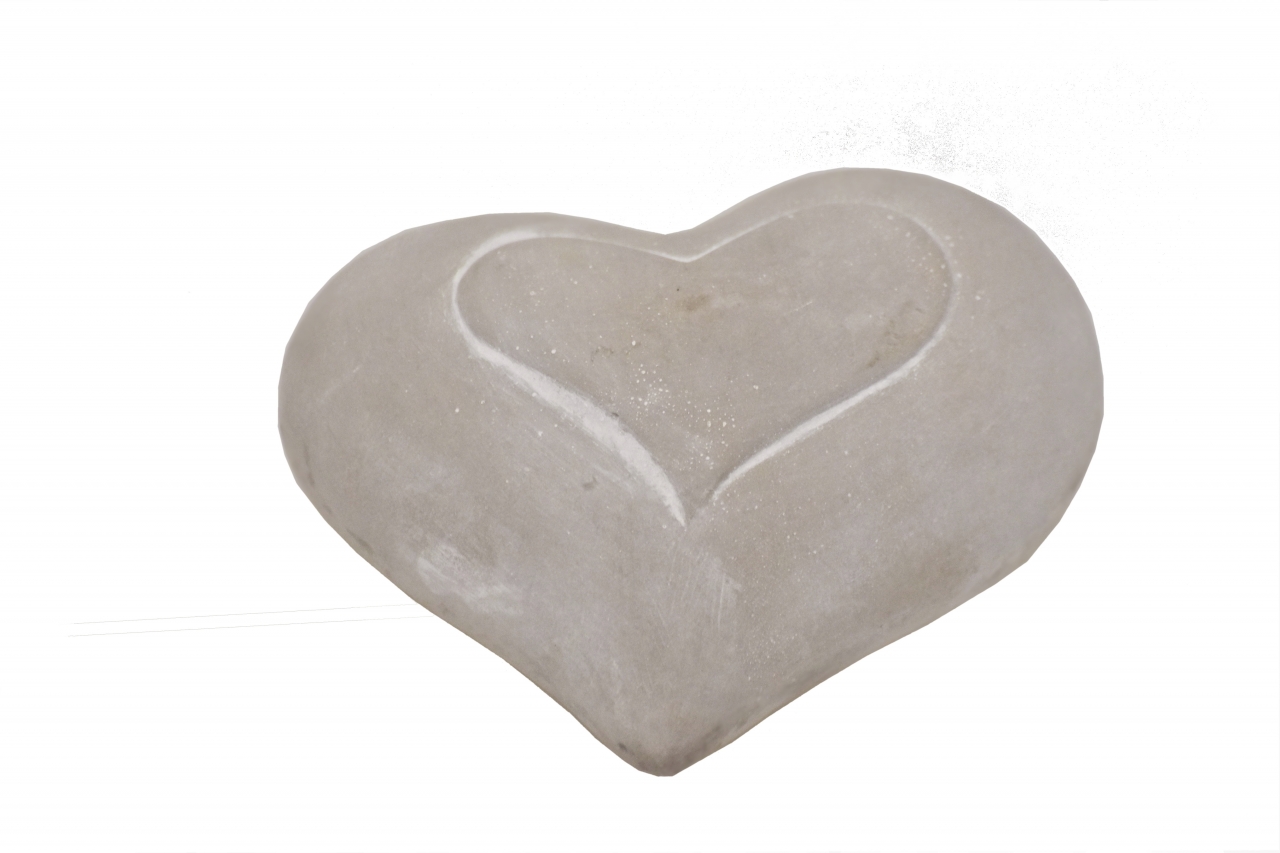 Srdce cement M 5,8x10,2x12 cm