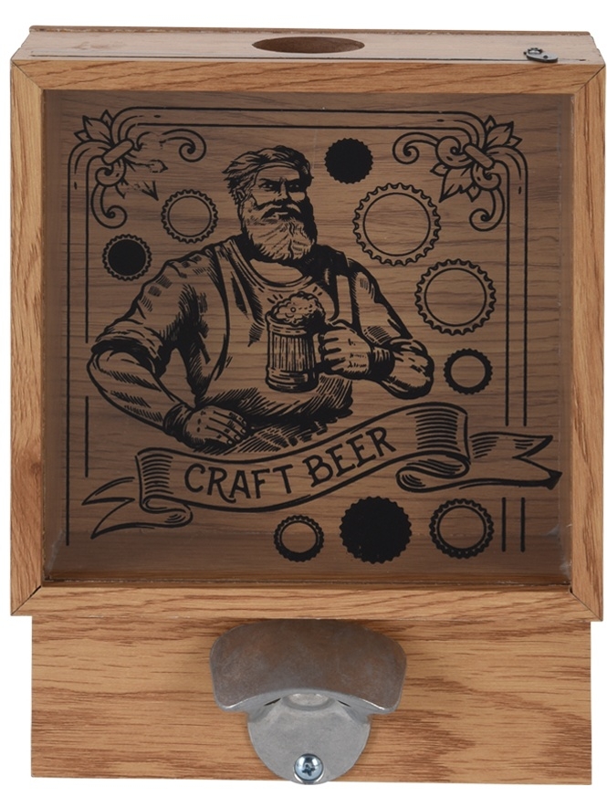 Otvírák na pivo Craft Beer s odkládacím boxem