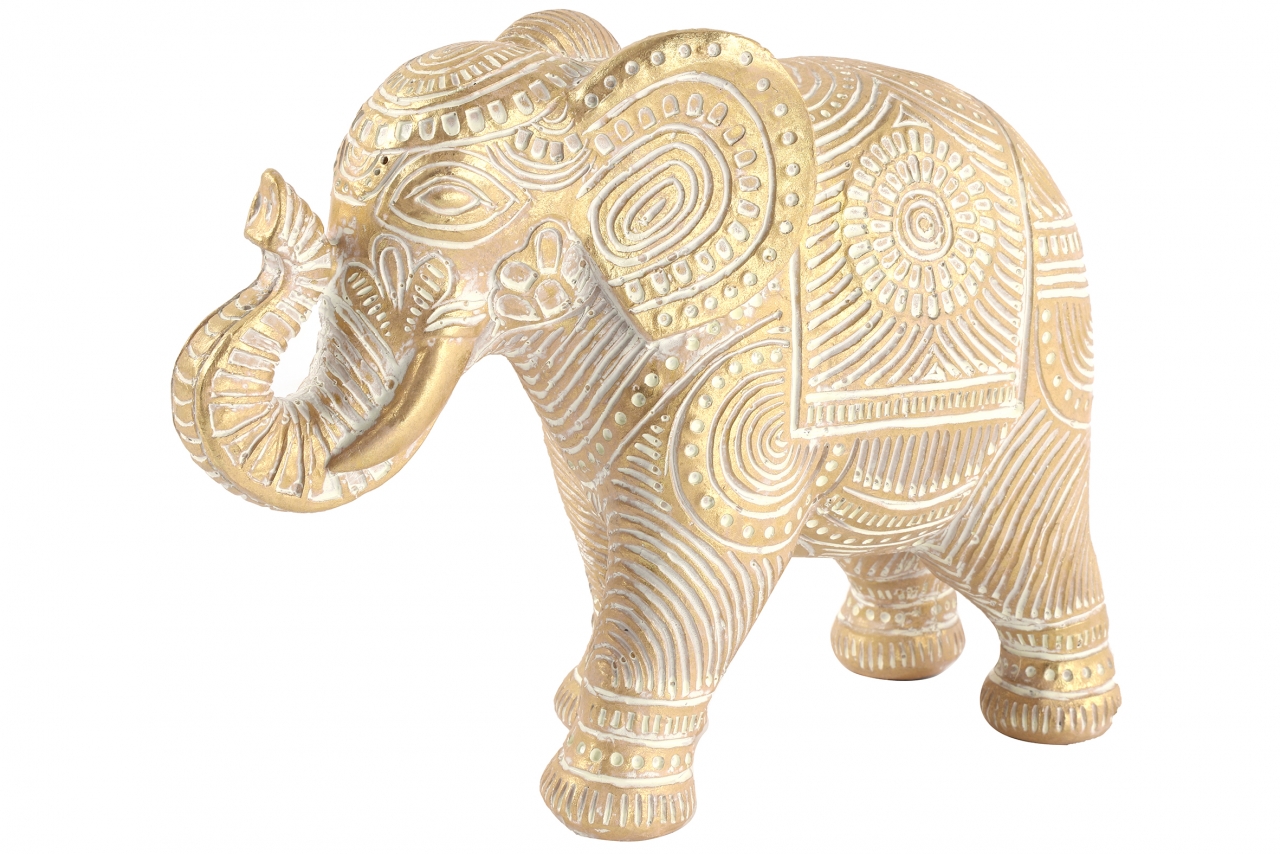 Dekorace slon Abu L gold