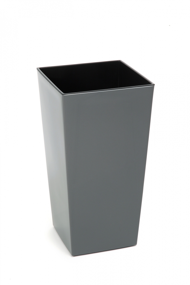 Plastový květináč Finezia 140x140 mm, antracit