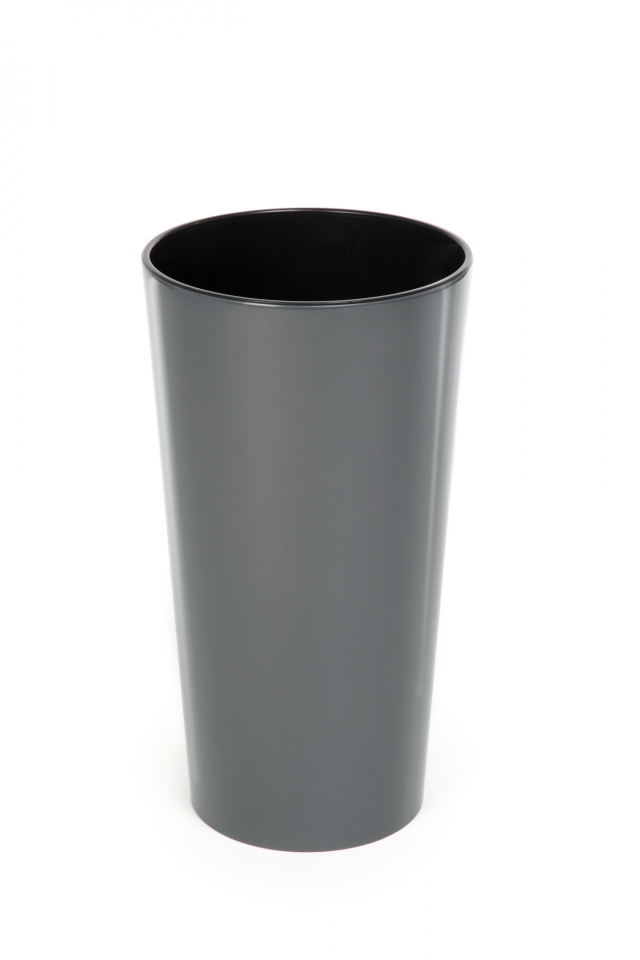 Plastový květináč Lilia 270 mm, antracit