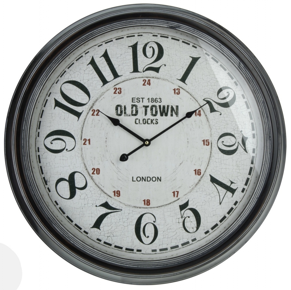 Kovové hodiny OLD TOWN 63 cm