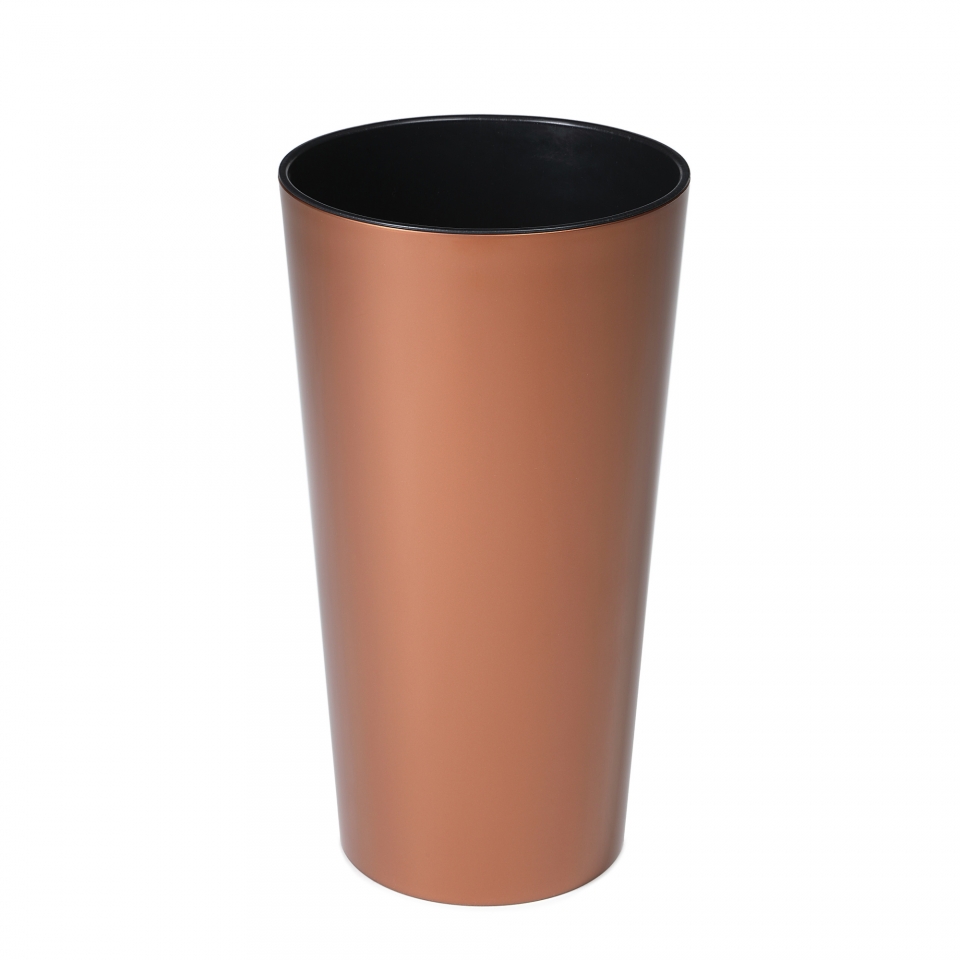 Plastový květináč Lilia 753 mm, měděný (121783 007 LA549 LILIA 400mm měděná)