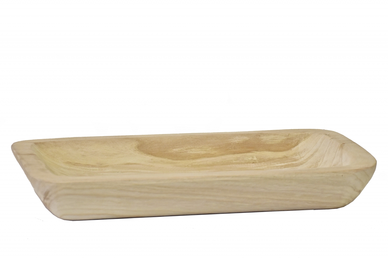 Dřevěný tác z Paulownie 42x24,5x5,5 cm