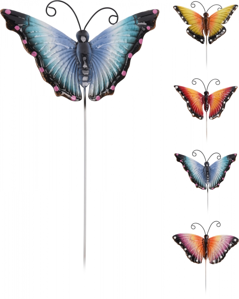 Motýl zápich 63x20,5 cm, mix druhů