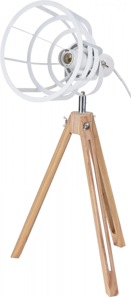 Industriální lampa trojnožka 50x17 cm, bílá